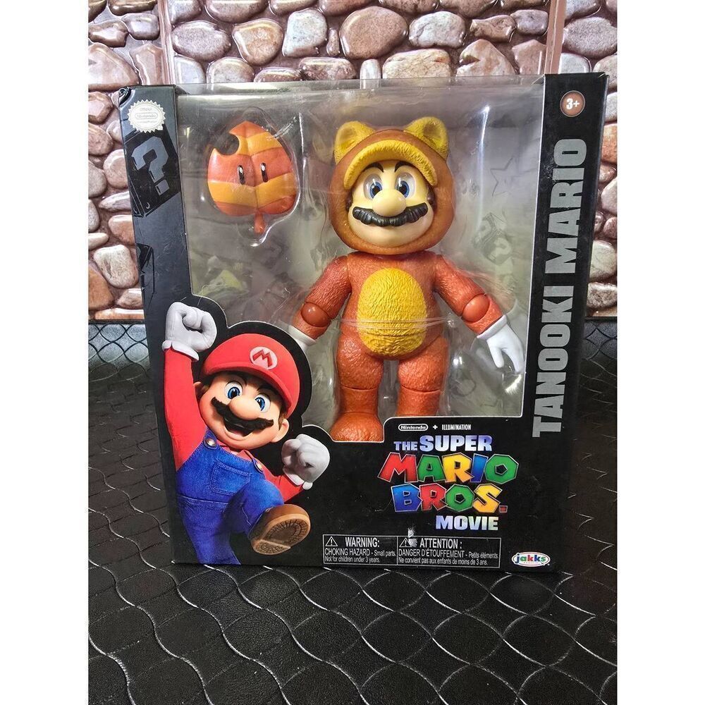 2023 JAKKS The Super Mario Bros. Movie - TANOOKI MARIO Action Figure #B15